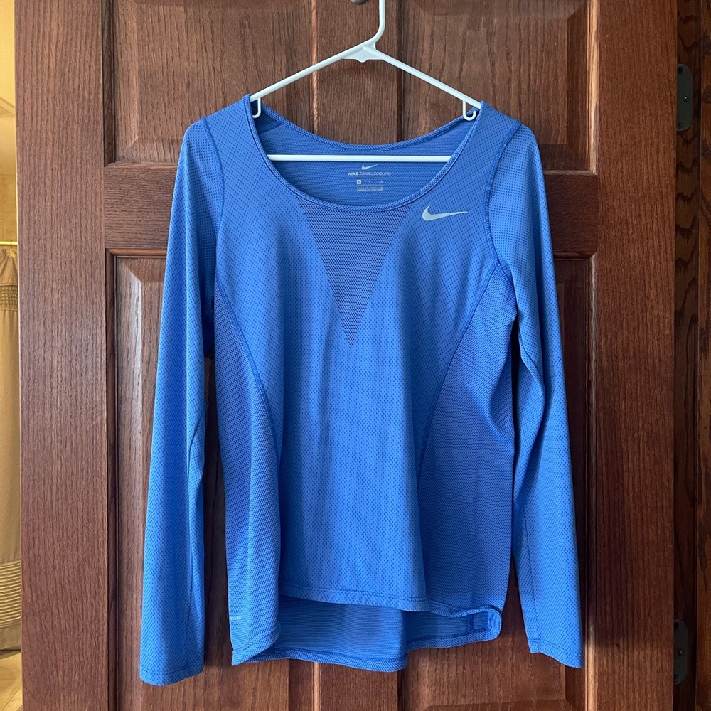 Nike blue long sleeve shirt